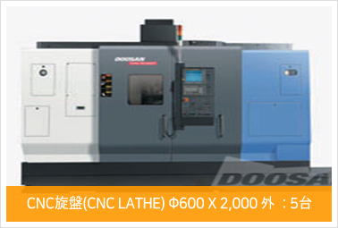 CNC旋盤(CNC LATHE) Φ600 x 2,000 外 : 5台